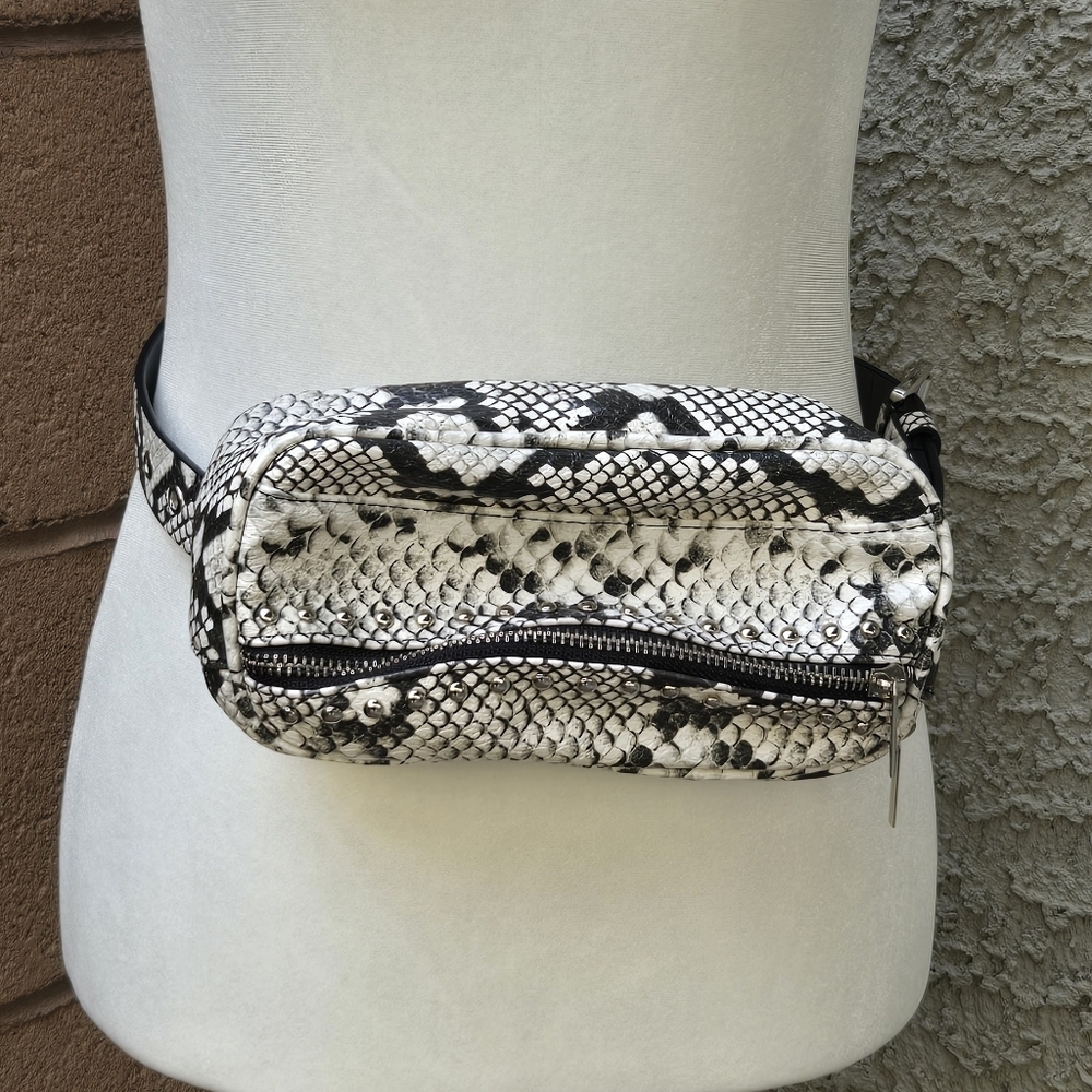 Steve Madden Faux Snakeskin Beltbag
